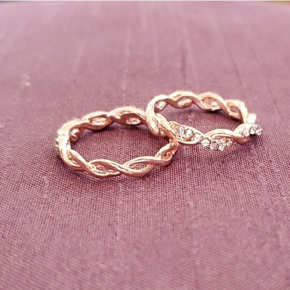 Twisted Stacking Ring Set